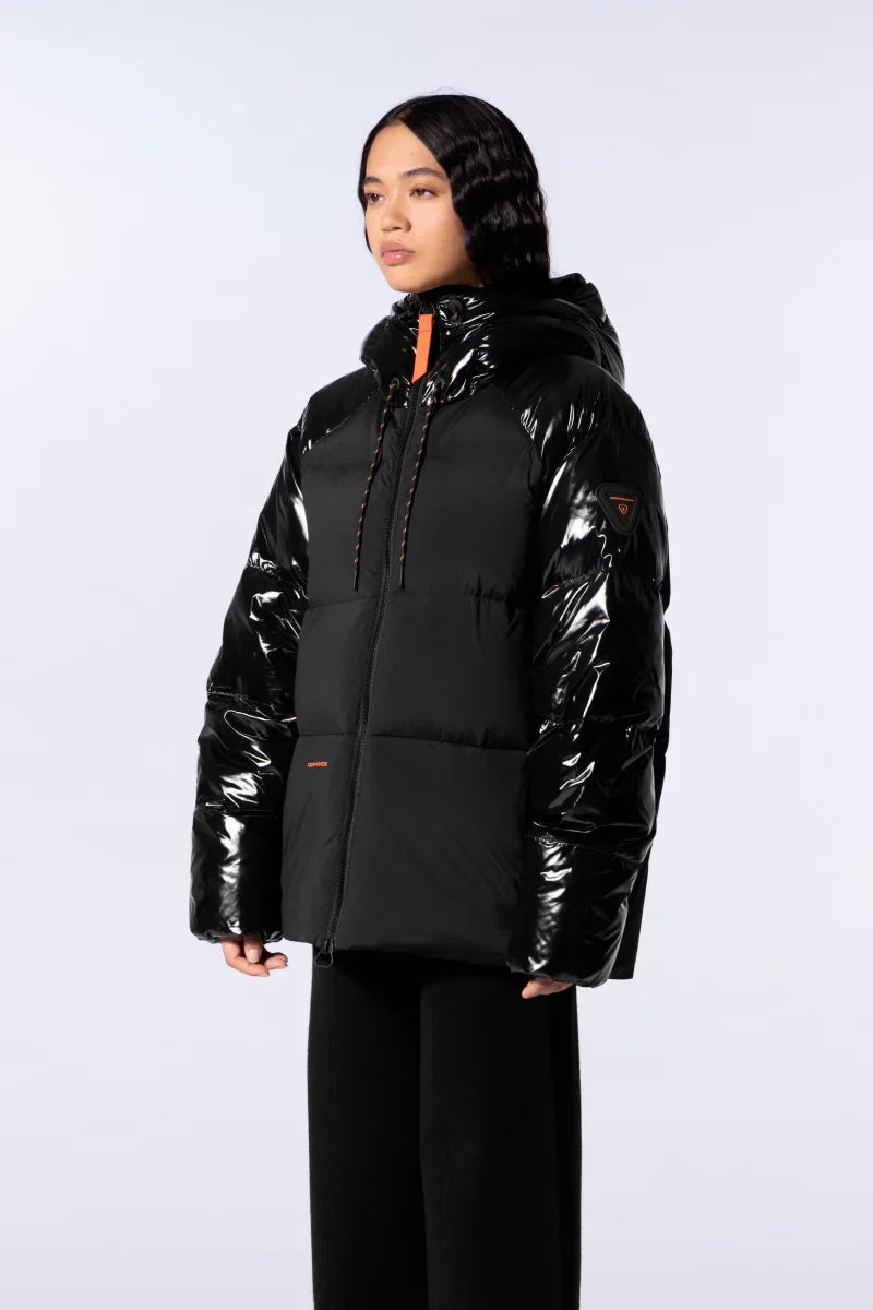 Doudoune mixte à capuche bi-matière Azael Bright