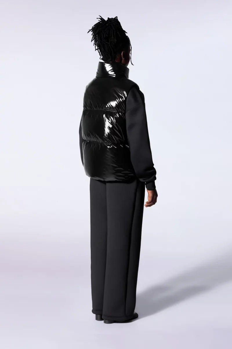 Doudoune puffy brillante sans manches Galilée