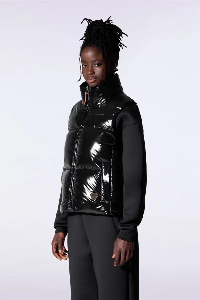 Doudoune puffy brillante sans manches Galilée