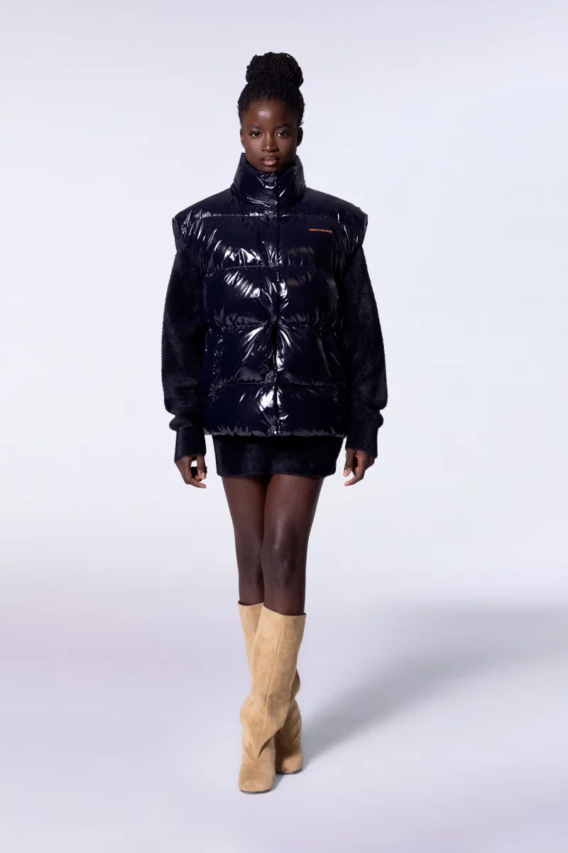 Doudoune sans manches brillante oversize Mara Bright