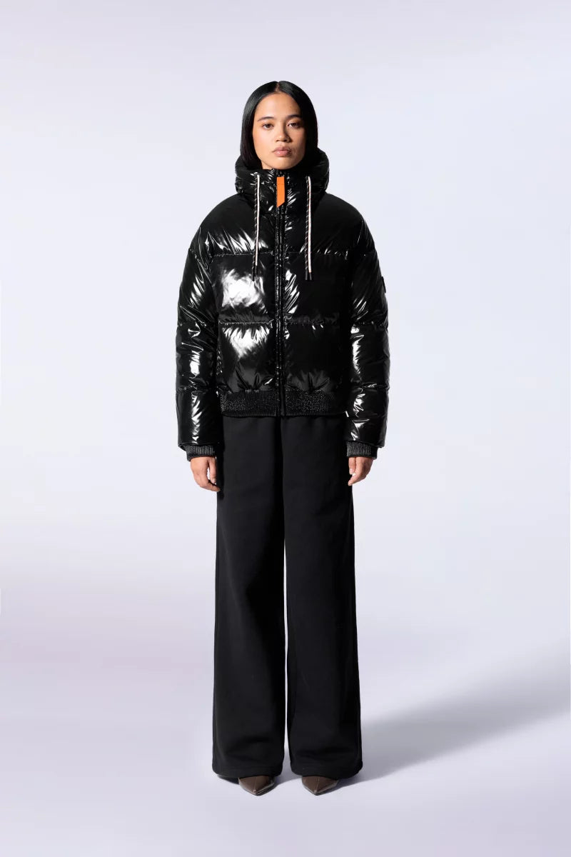 Doudoune courte brillante Nine