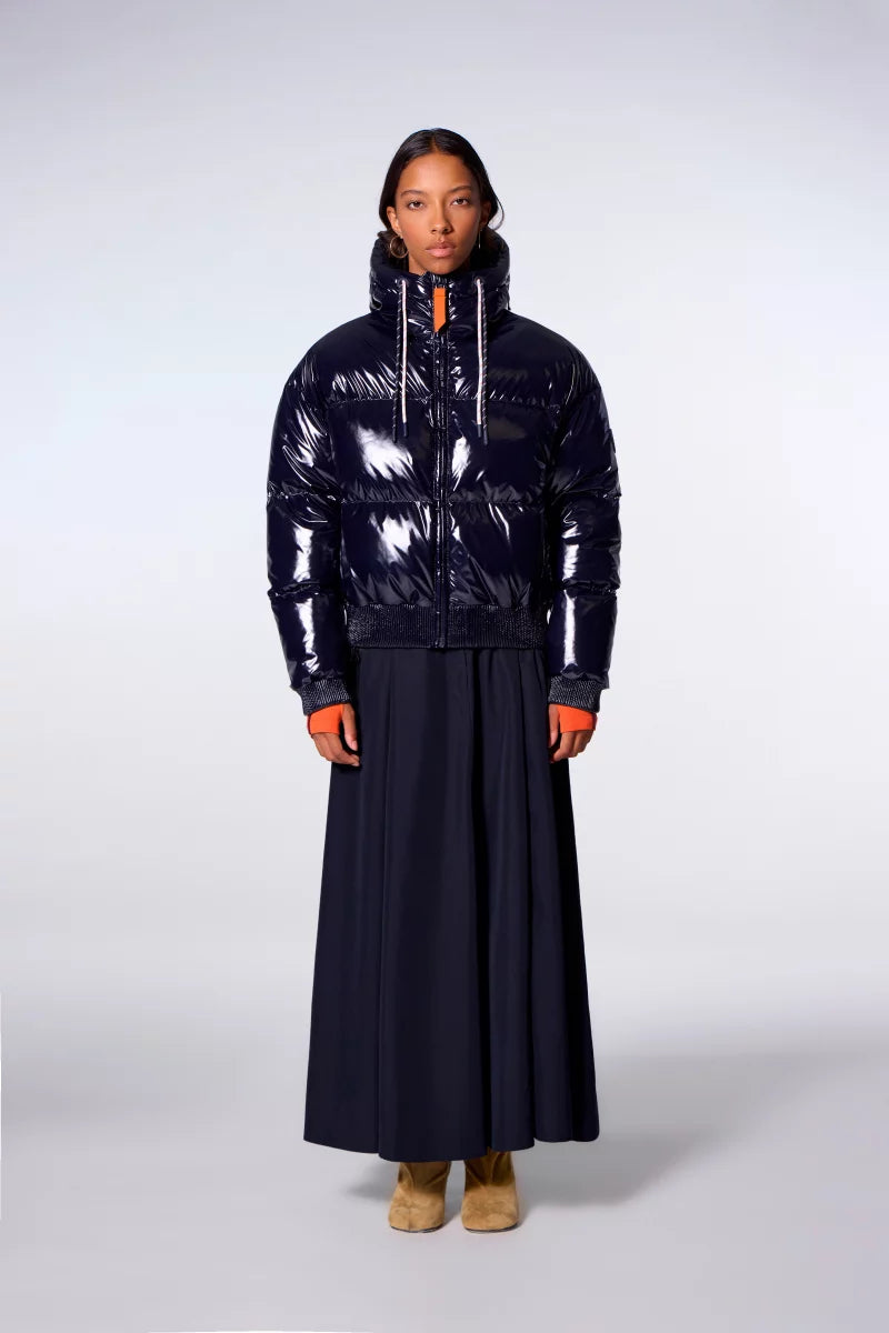 Doudoune courte brillante Nine